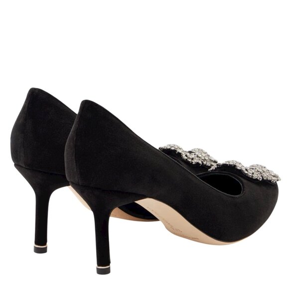 Manolo Blahnik Hangisi 70 embellished leather pumps Size 38 IT, 7 or 7.5 US - Picture 8 of 12